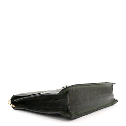 Bulgari Shiny Lizard Serpenti Forever Medium Shoulder Bag Green 4 of 10