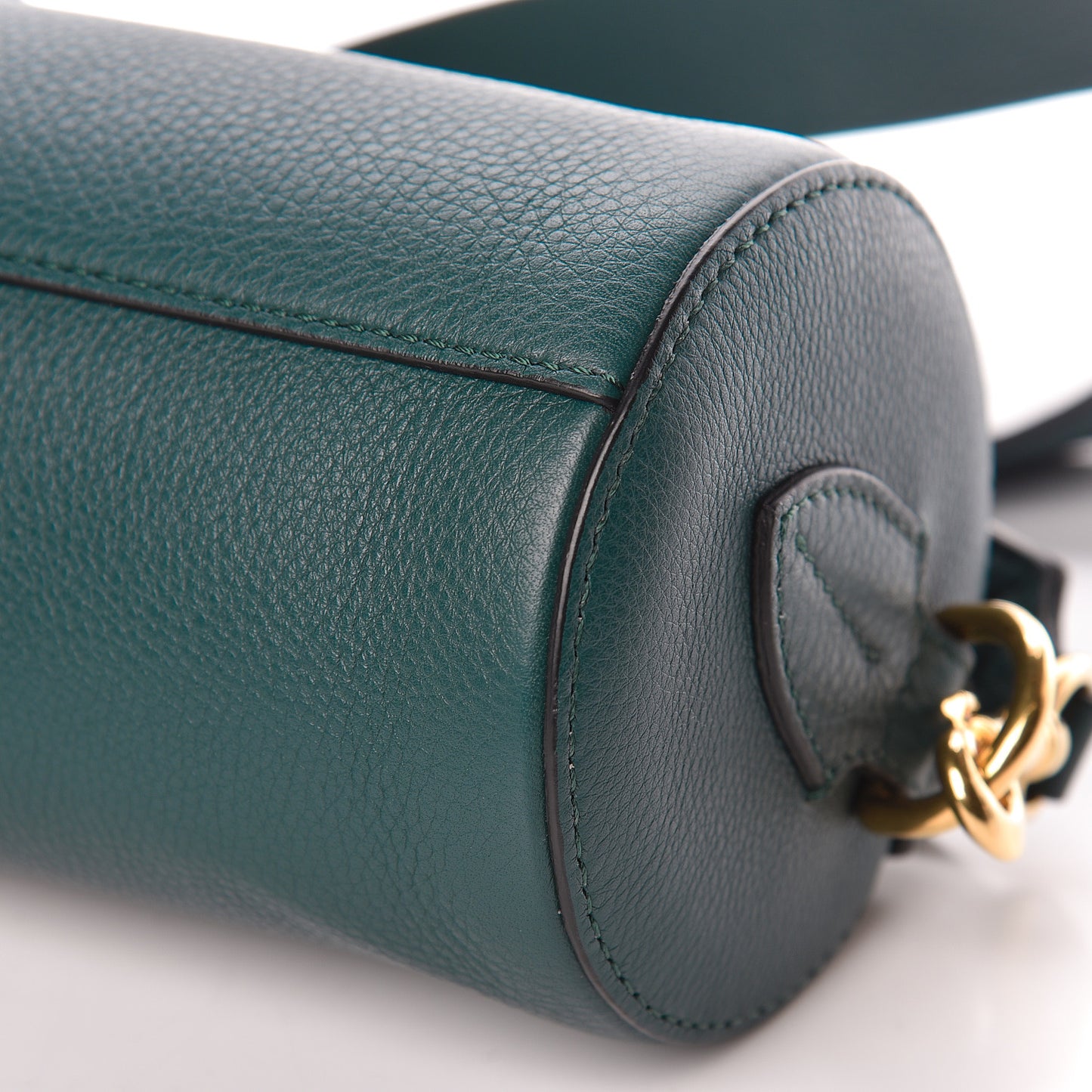 Calfskin The Barrel Bag Dark Cyan