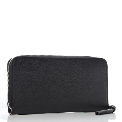 Louis Vuitton Calfskin Zippy Lockme Wallet Black 3 of 12