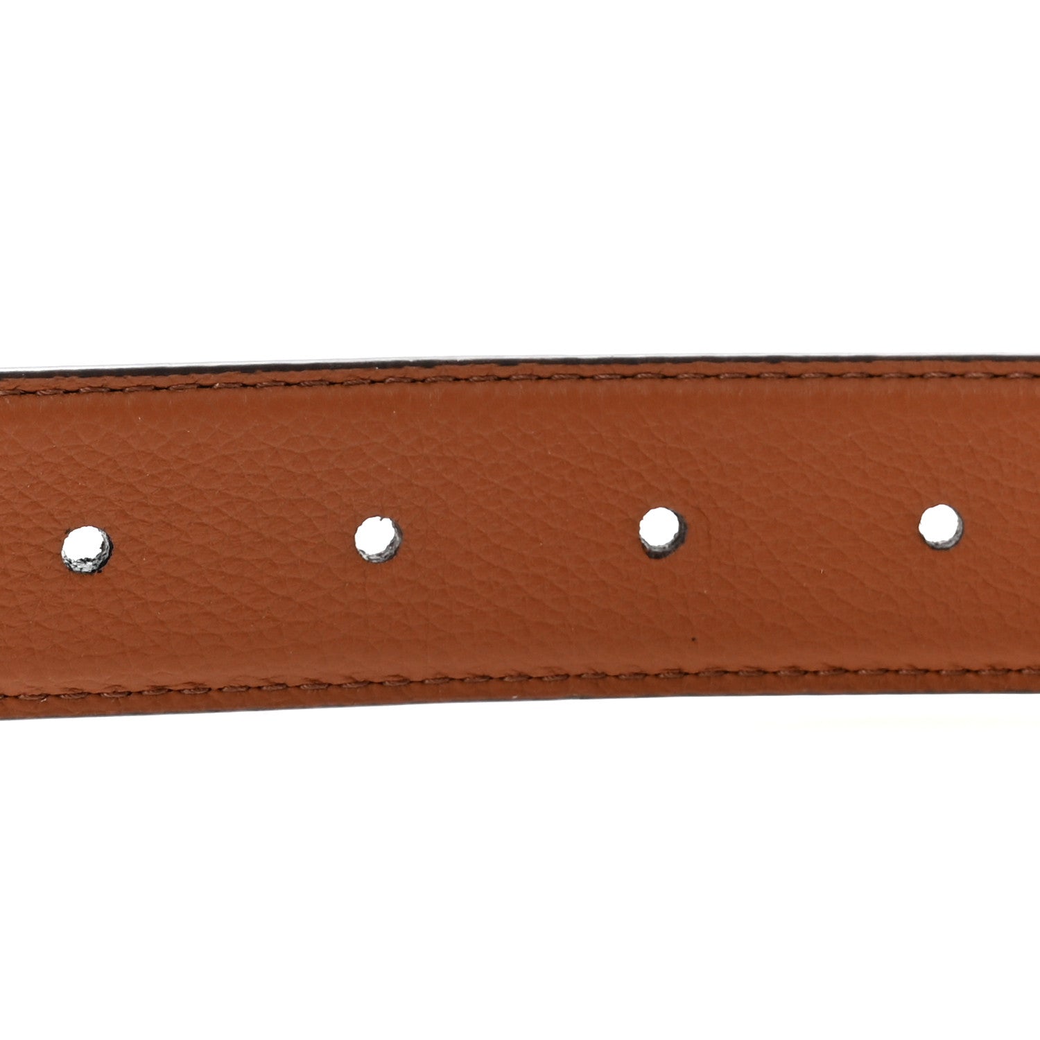 Louis Vuitton Calfskin Monogram 30mm LV Flowergram Reversible Belt 85 34 Cognac 4 of 5