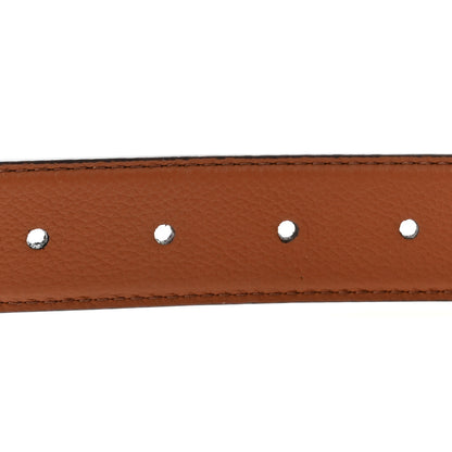Louis Vuitton Calfskin Monogram 30mm LV Flowergram Reversible Belt 85 34 Cognac 4 of 5