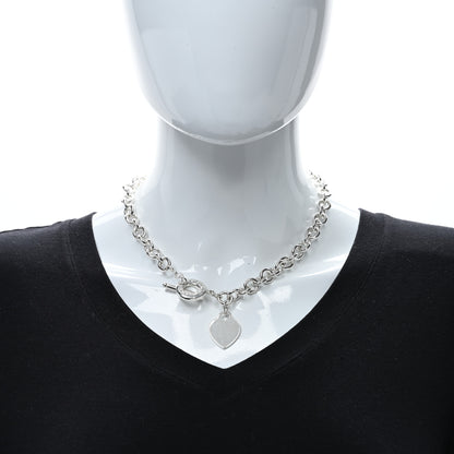 Tiffany Sterling Silver Heart Tag Toggle Necklace 3 of 4