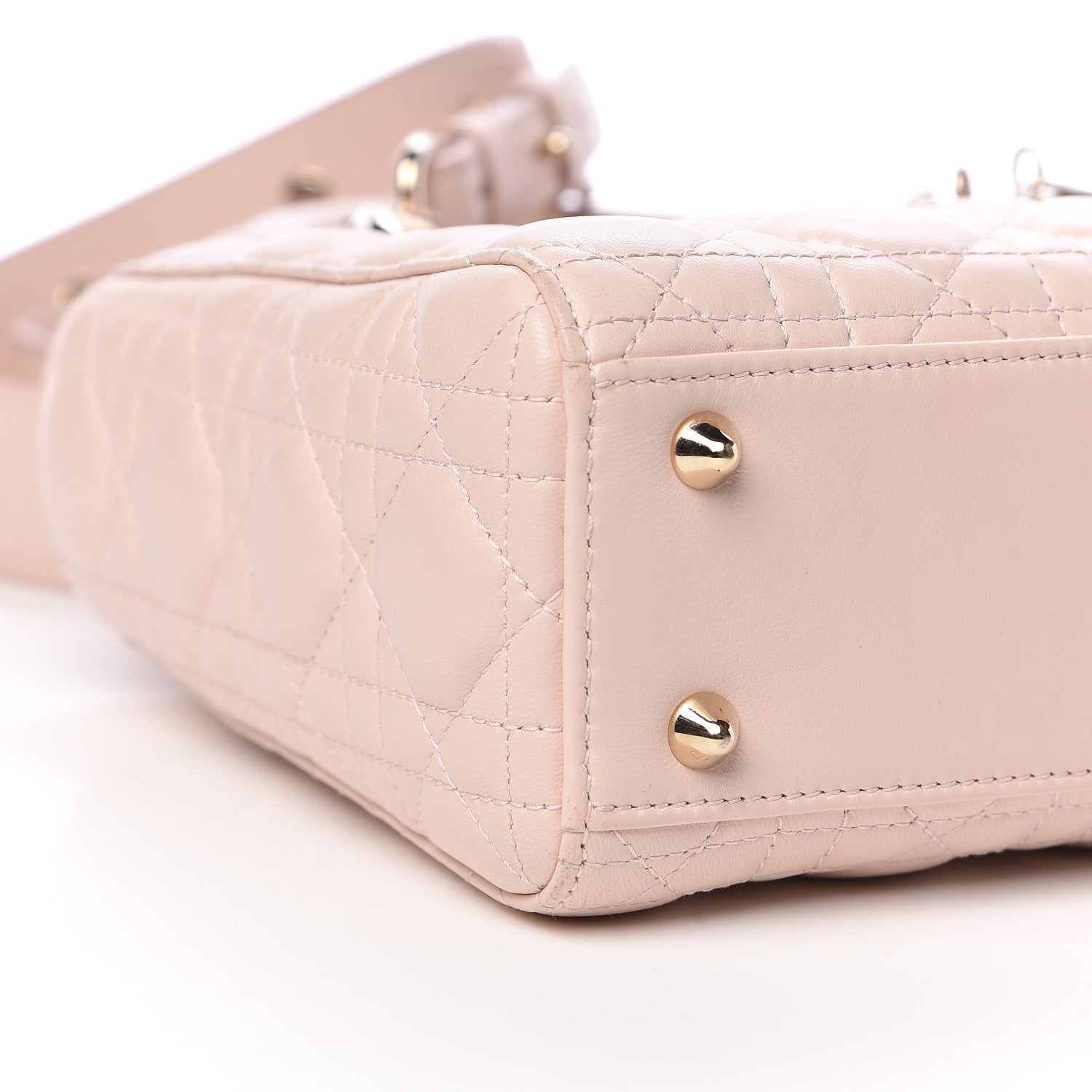 Christian Dior Lambskin Cannage Small Lucky Badges My Lady Dior Pink 8 of 14