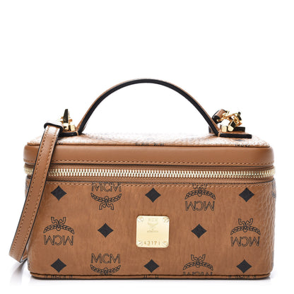 MCM Visetos Vanity Case Cognac 1 of 8