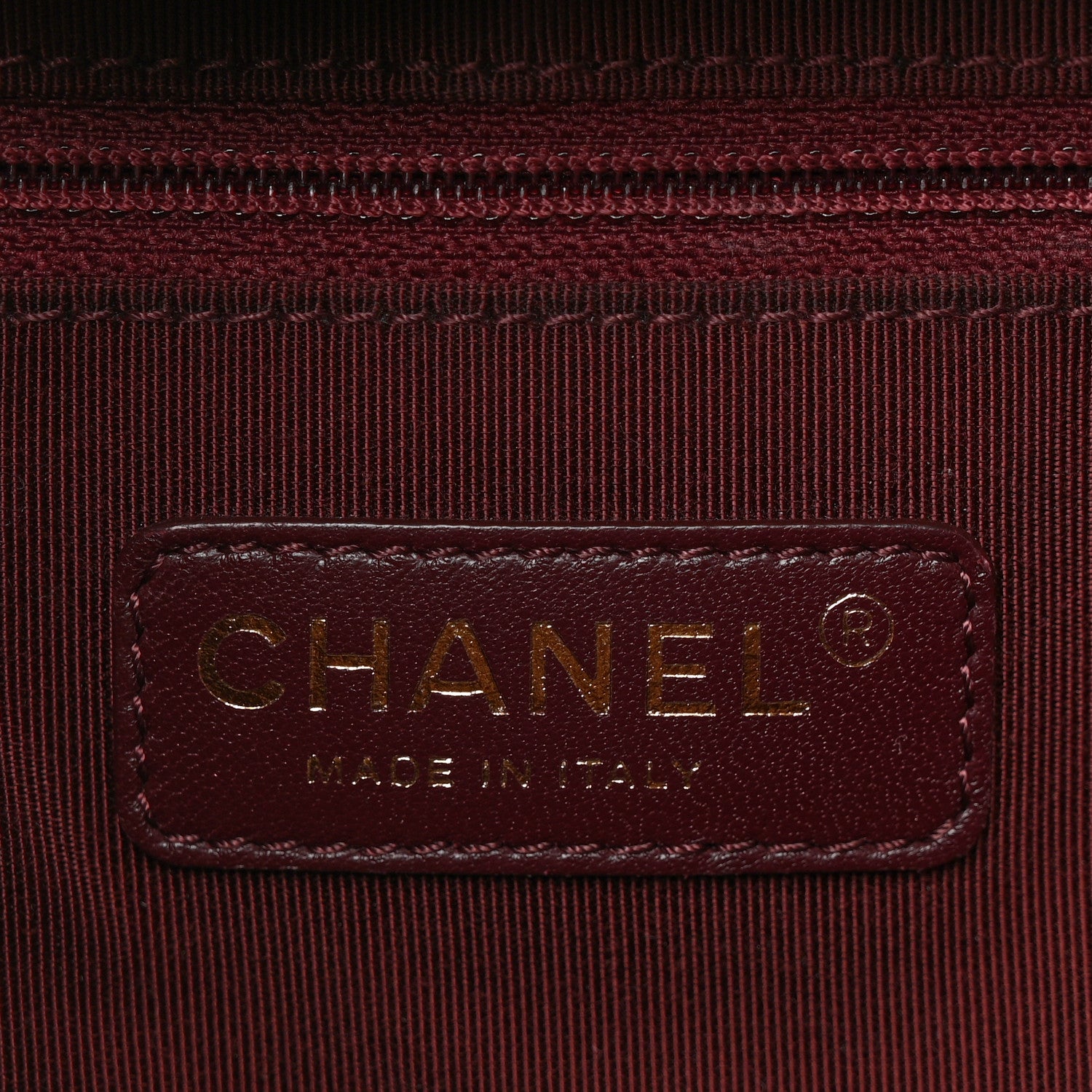 Chanel Calfskin Chevron Quilted Shopping Tote Black 6 of 11