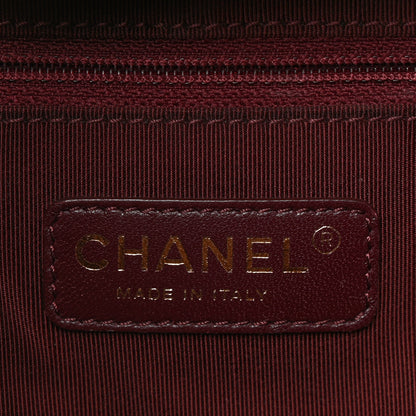Chanel Calfskin Chevron Quilted Shopping Tote Black 6 of 11