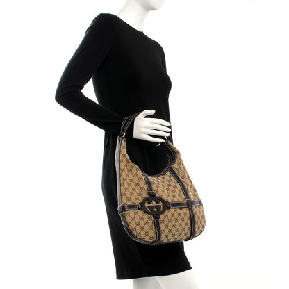 Gucci Monogram GG Royal Hobo Dark Brown 2 of 7