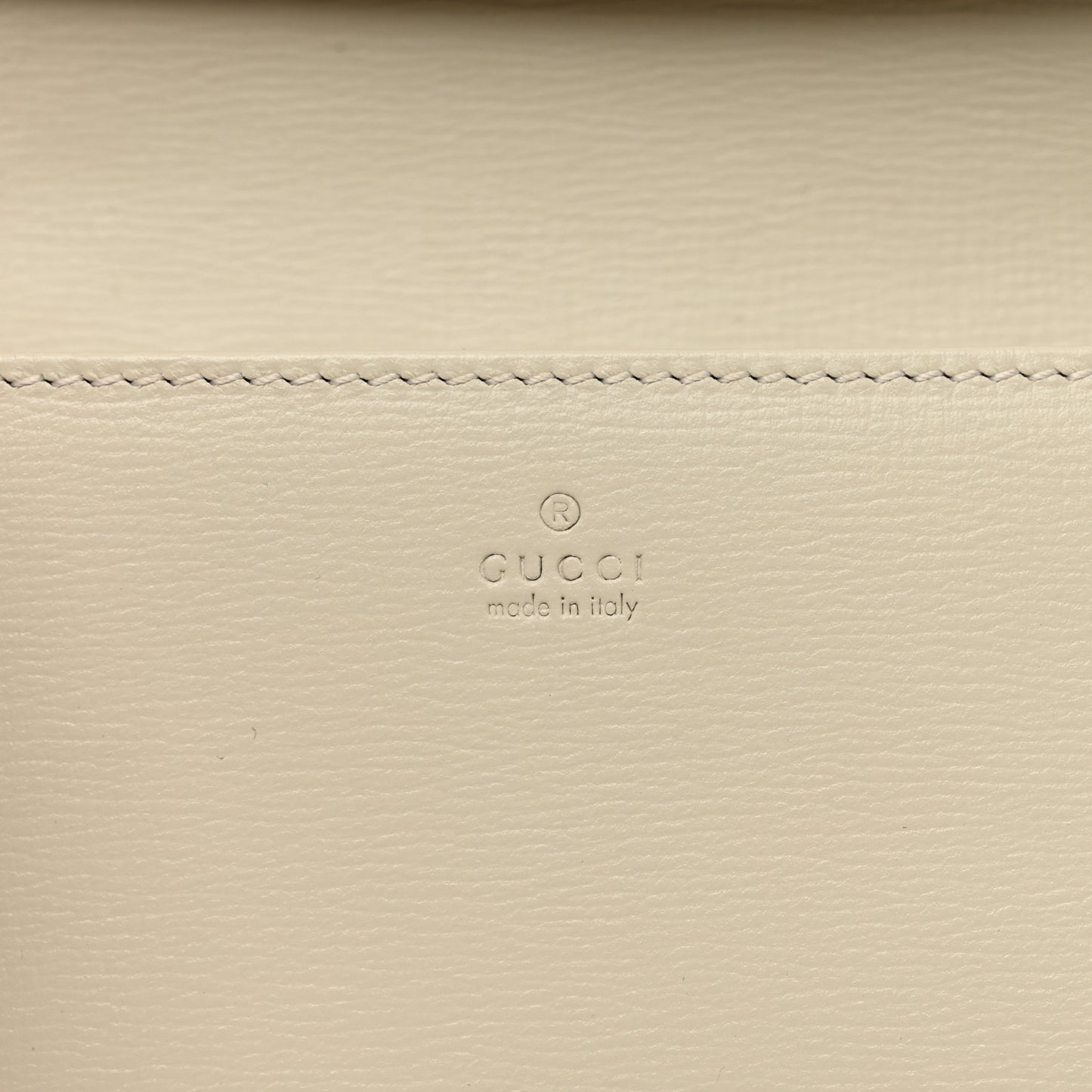 GG Supreme Monogram Azalea Calfskin Horsebit 1955 Wallet On Chain Beige Ebony Mystic White