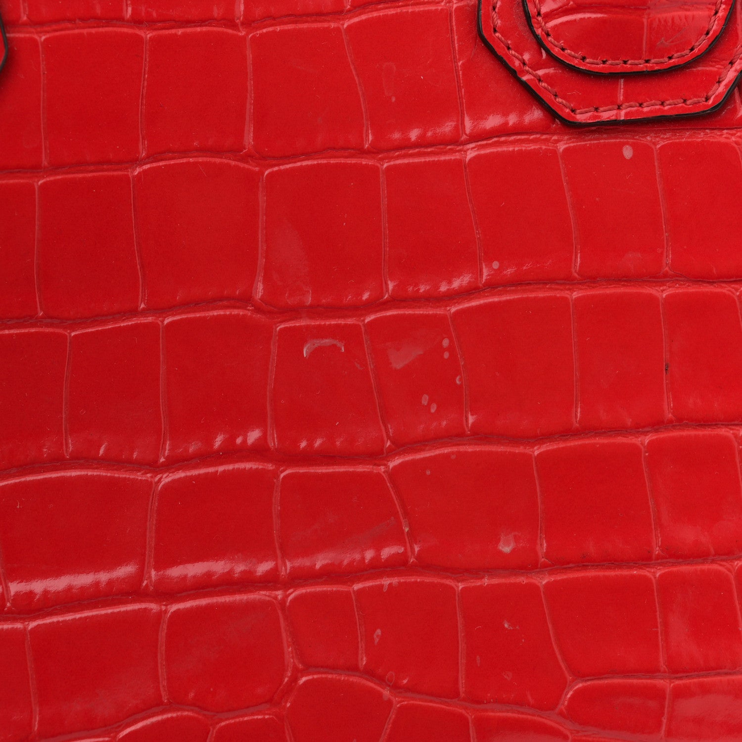 Givenchy Calfskin Crocodile Embossed Small Antigona Red 1714090