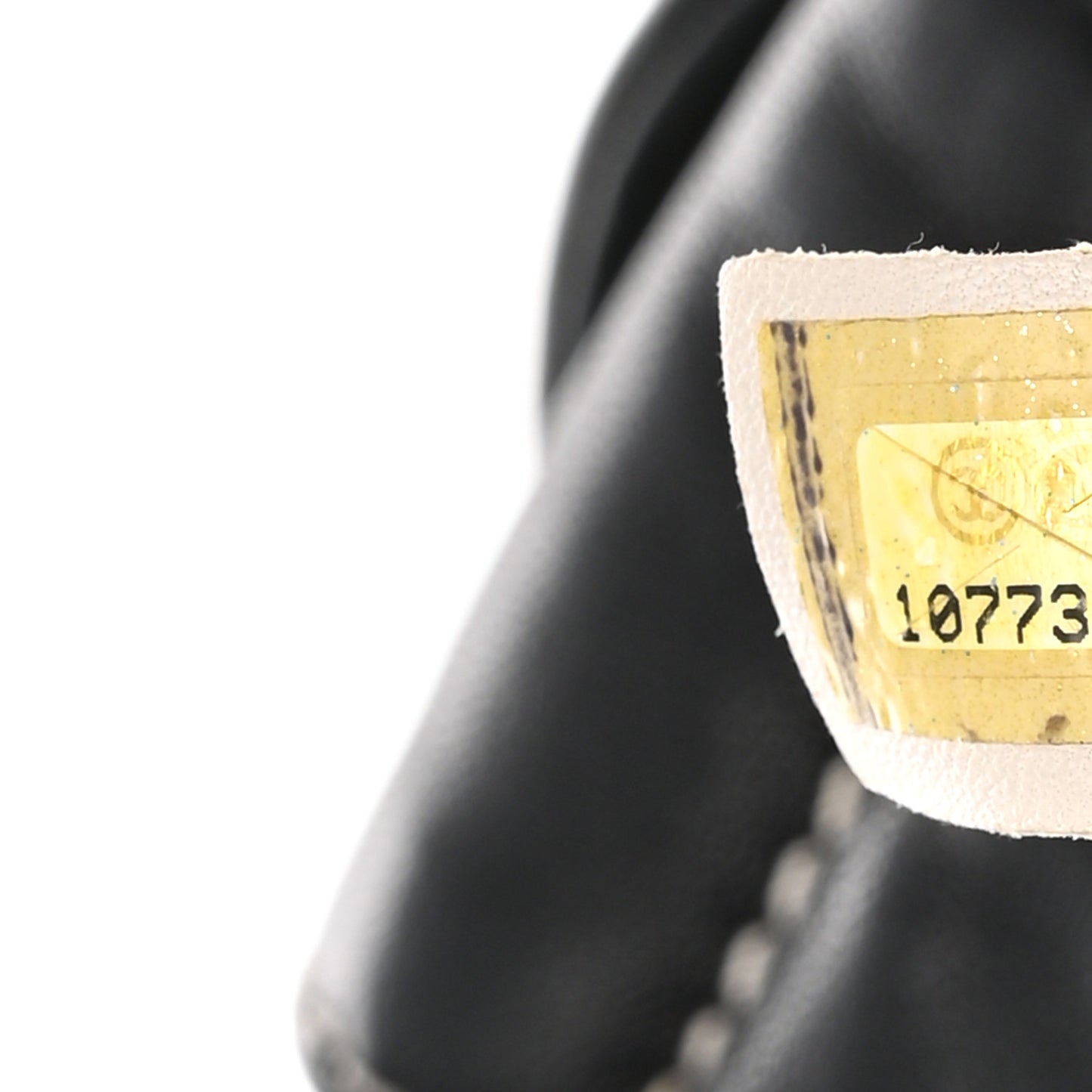 Calfskin Contrast Stitch Surpique Bucket Bag Black