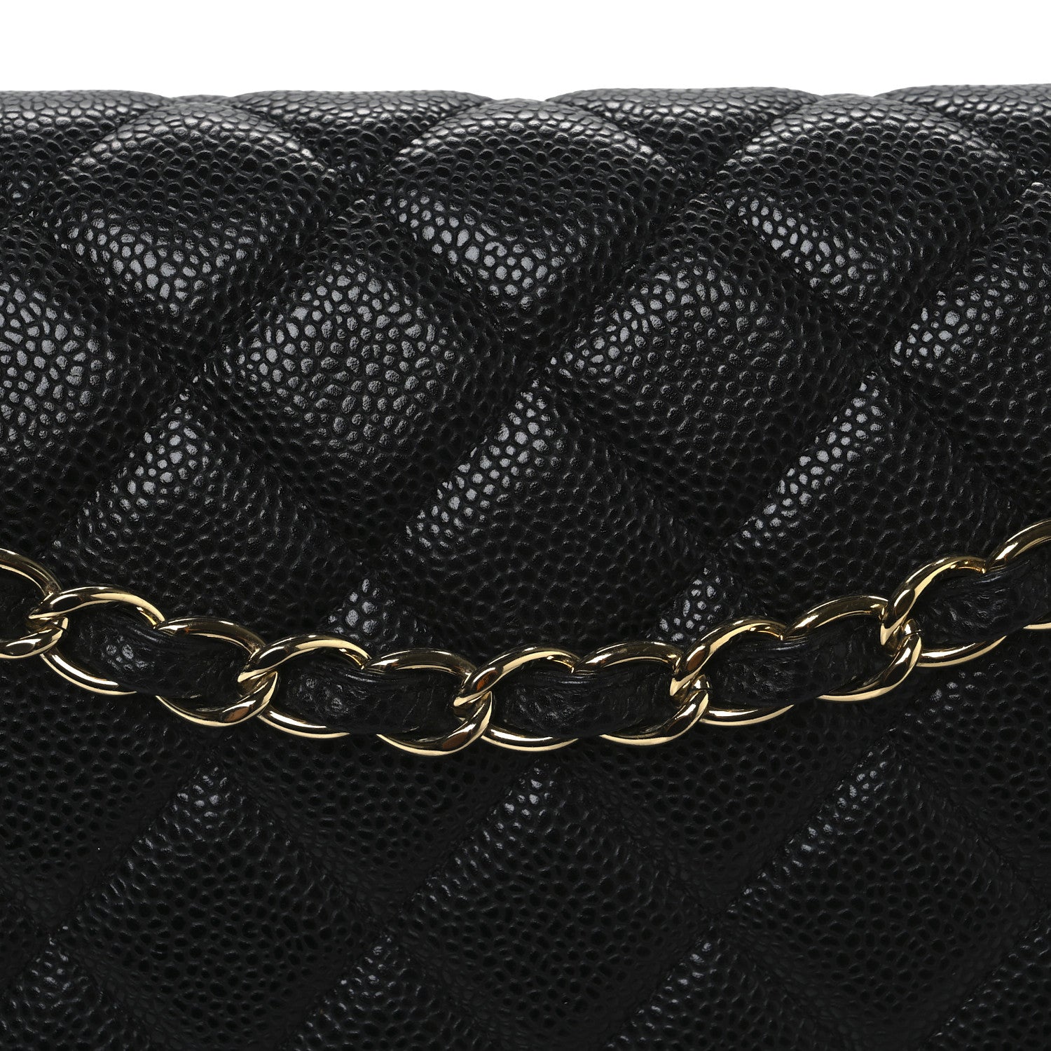 Chanel Caviar Maxi Single Flap Black 8 of 10