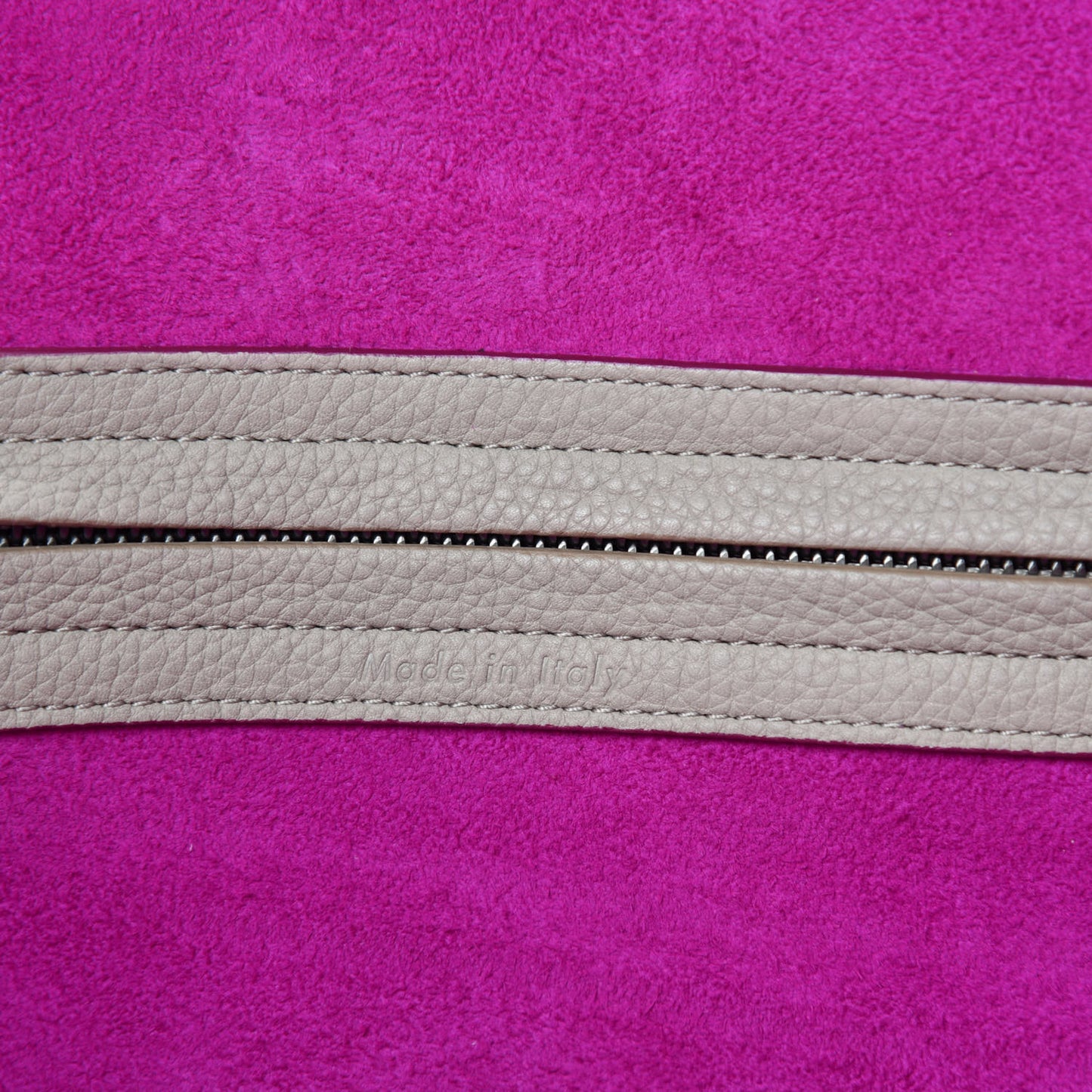 Baby Grained Calfskin Medium Phantom Luggage Beige