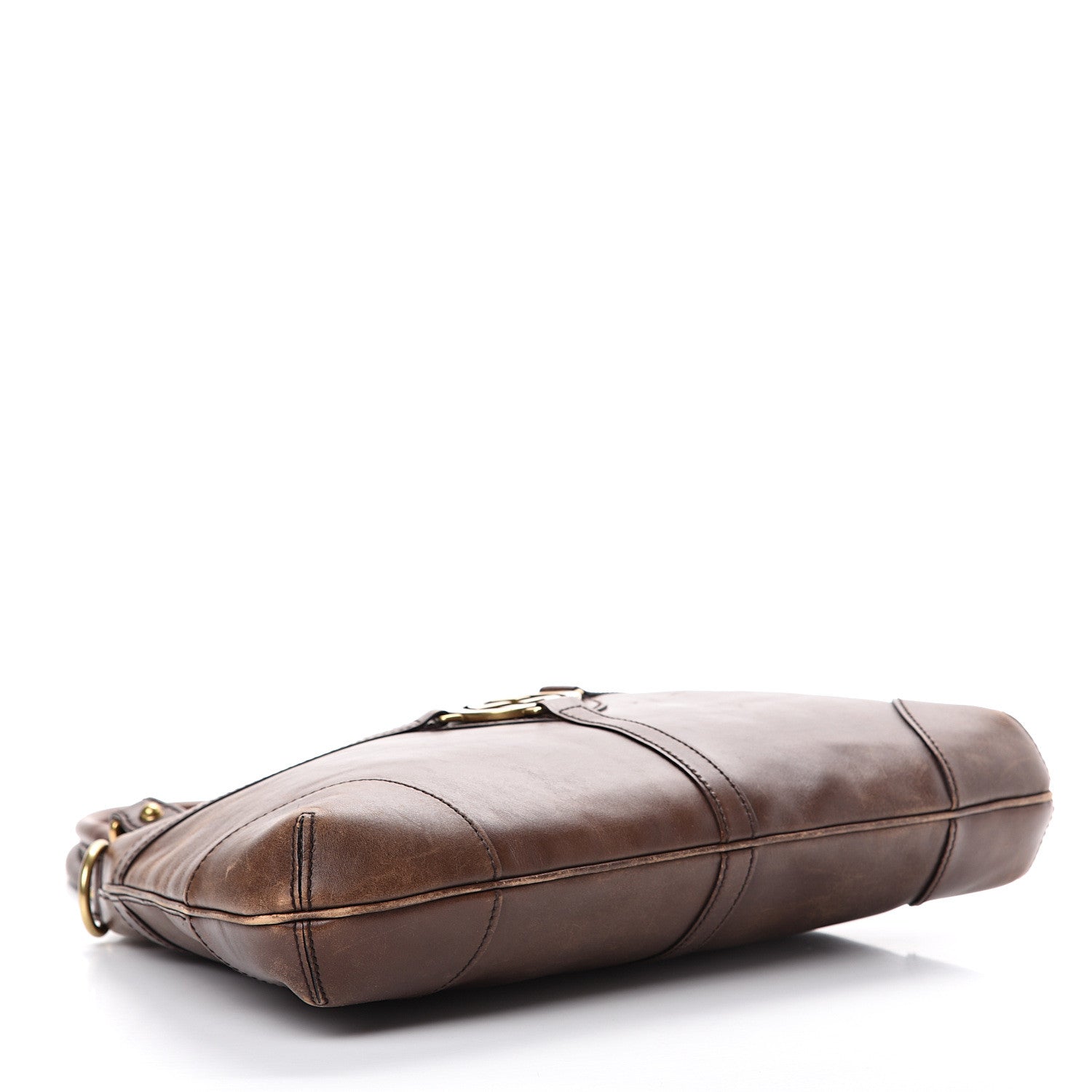 Gucci Calfskin GG Reins Hobo Brown 3 of 22