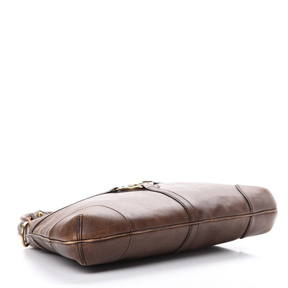 Gucci Calfskin GG Reins Hobo Brown 3 of 22