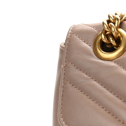 Gucci Calfskin Matelasse Small GG Marmont Shoulder Bag Porcelain Rose 14 of 15