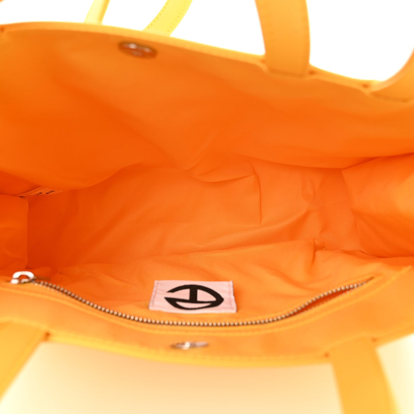 Vegan Leather Medium Shopping Bag Yellow