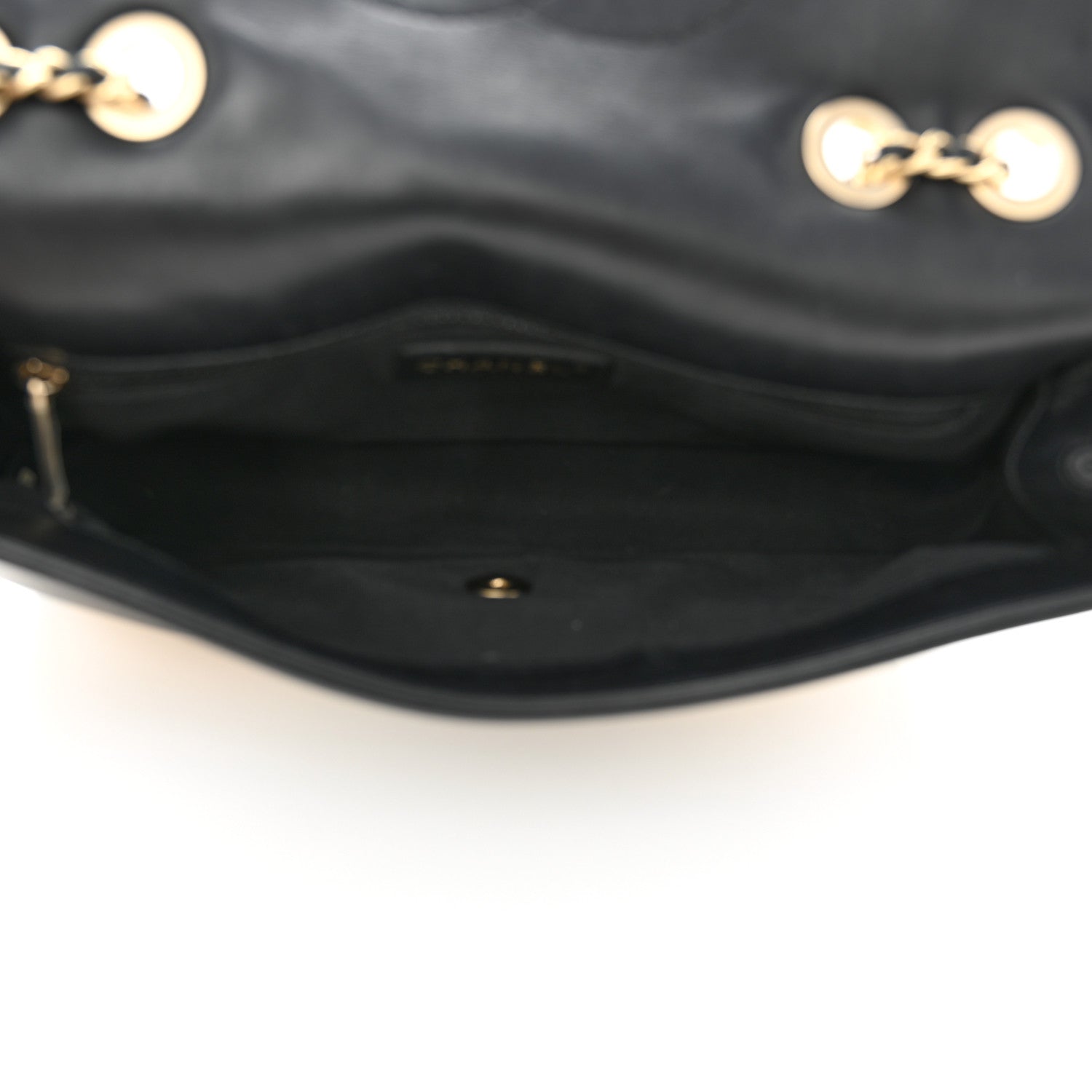 Chanel Calfskin Quilted Medium Graphic Flap Beige Black 4 of 11