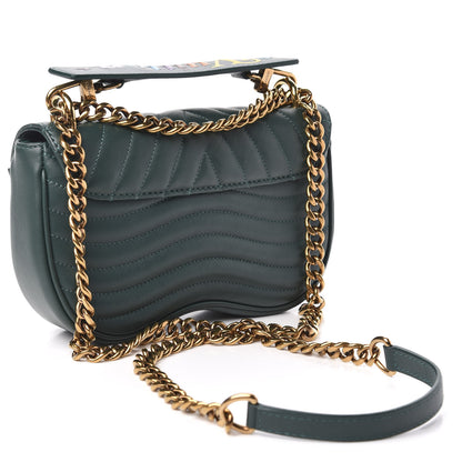 Louis Vuitton Calfskin New Wave Chain PM Emerald 3 of 10