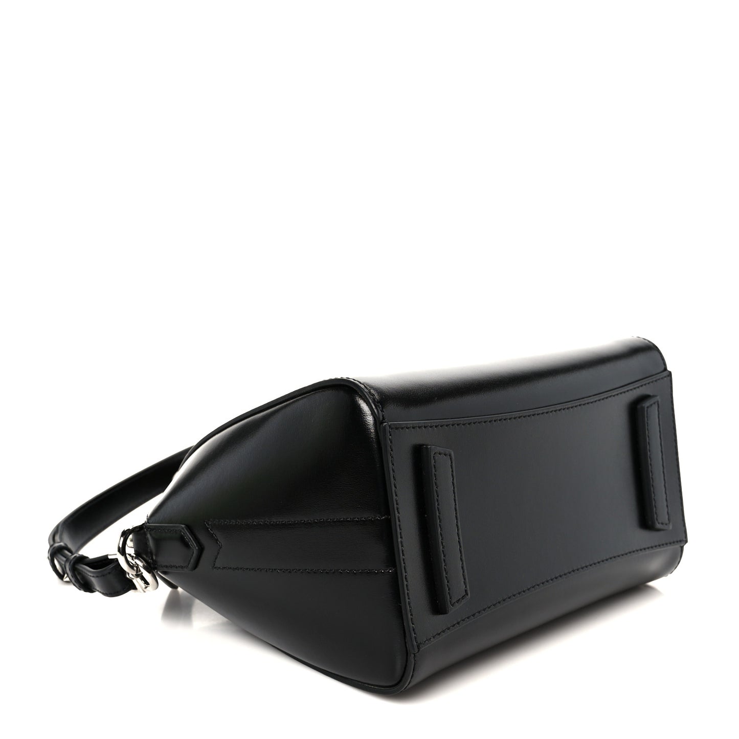 Shiny Lord Calfskin Mini Antigona Black