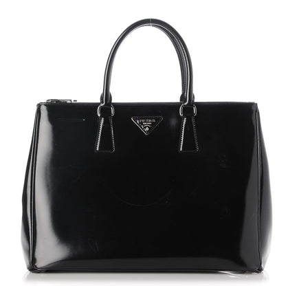 Prada Spazzolato Large Galleria Double Zip Tote Nero Black 1 of 11