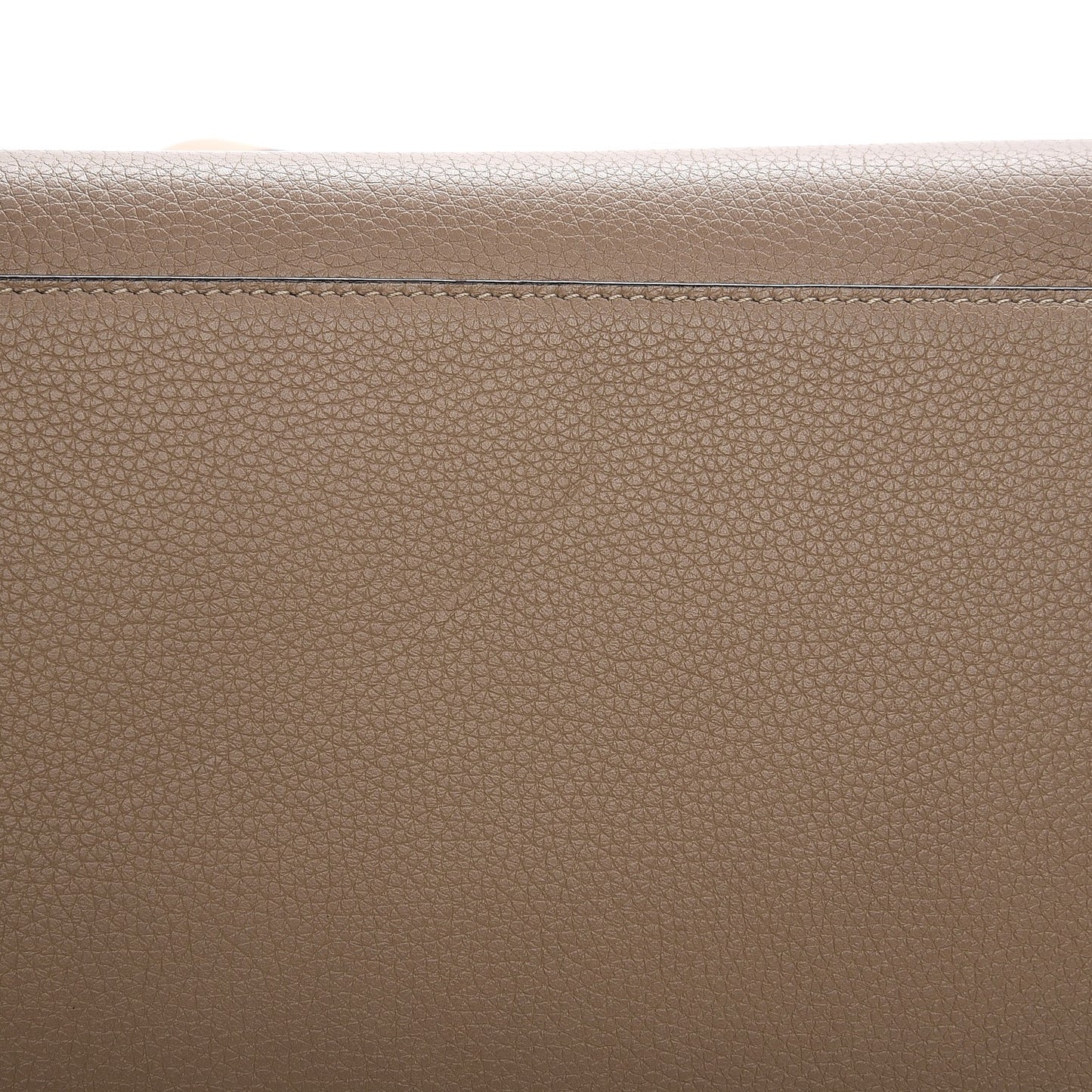 Drummed Calfskin Suede Medium Trapeze Dune