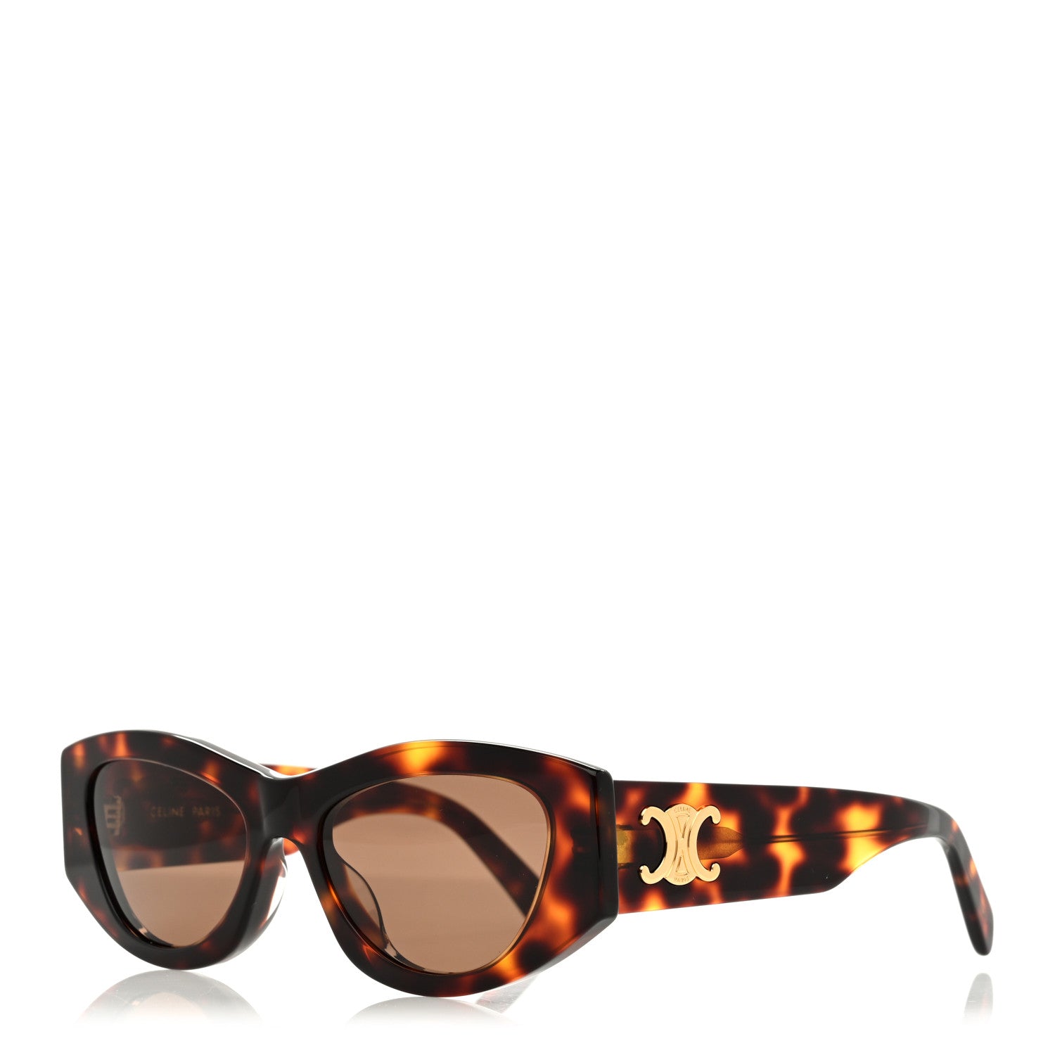 Celine Acetate Triomphe Sunglasses CL40308U Tortoise 1 of 7