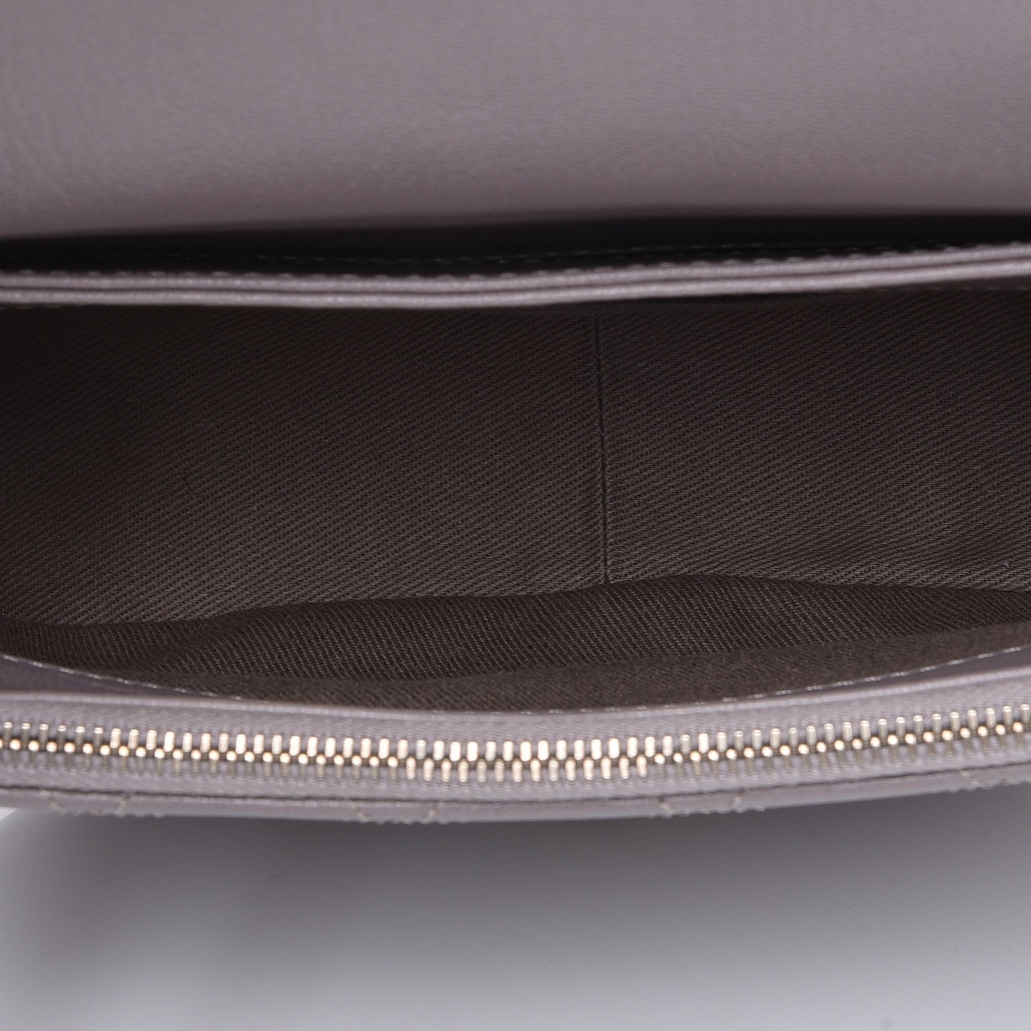 Chanel Shiny Calfskin Goatskin Quilted Small Coco Curve Messenger Flap Grey 5 of 8