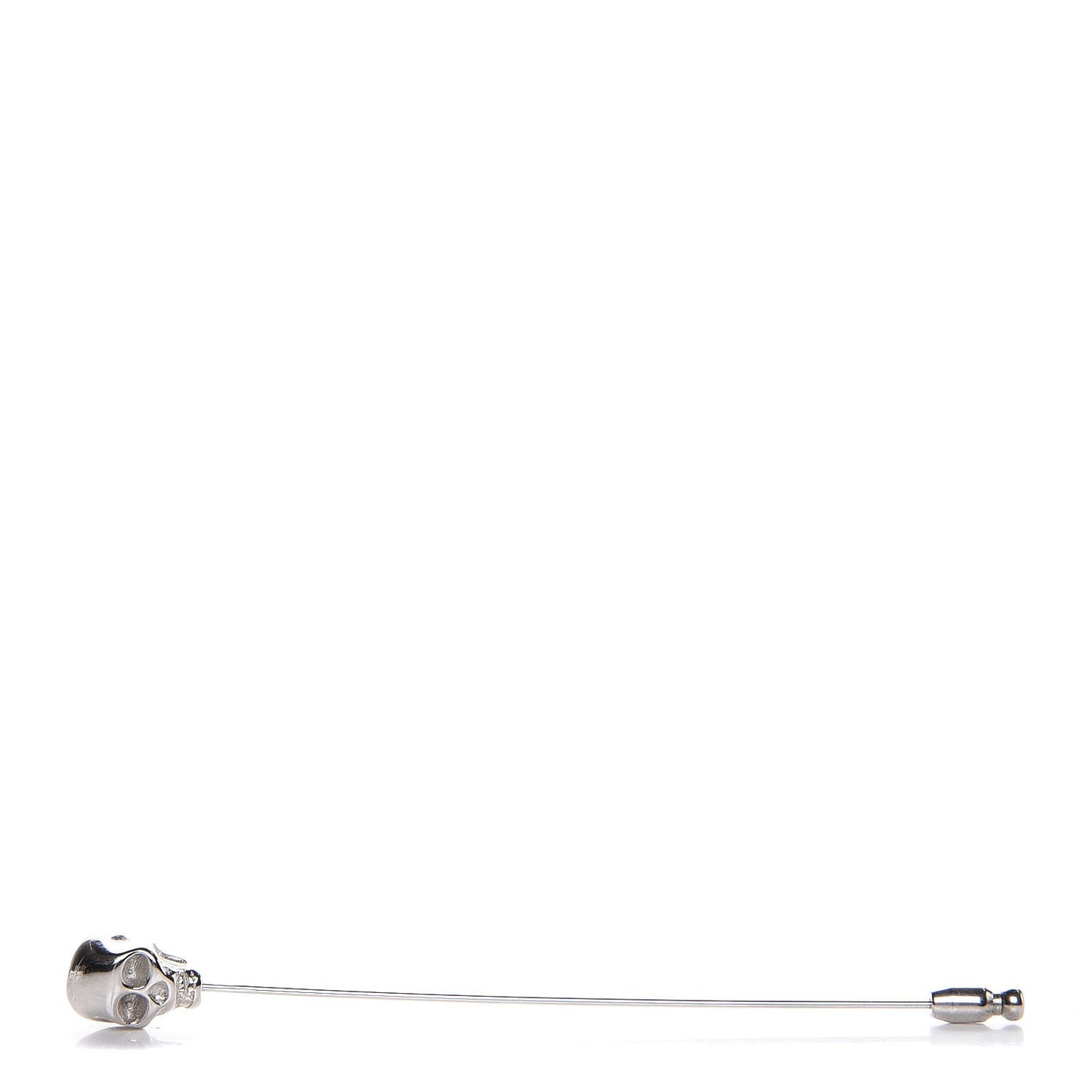 Lambskin Atelier Skull Brooch Silver