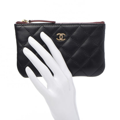 Chanel Lambskin Quilted Small Cosmetic Case Black 2 of 10