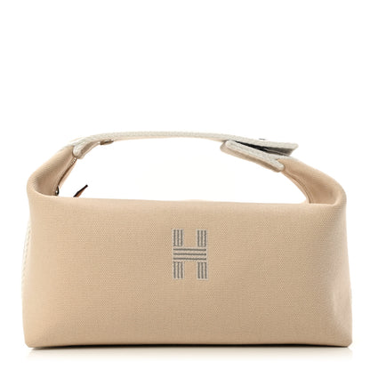 Hermes Canvas Small Bride-A-Brac Pouch Natural 1 of 6