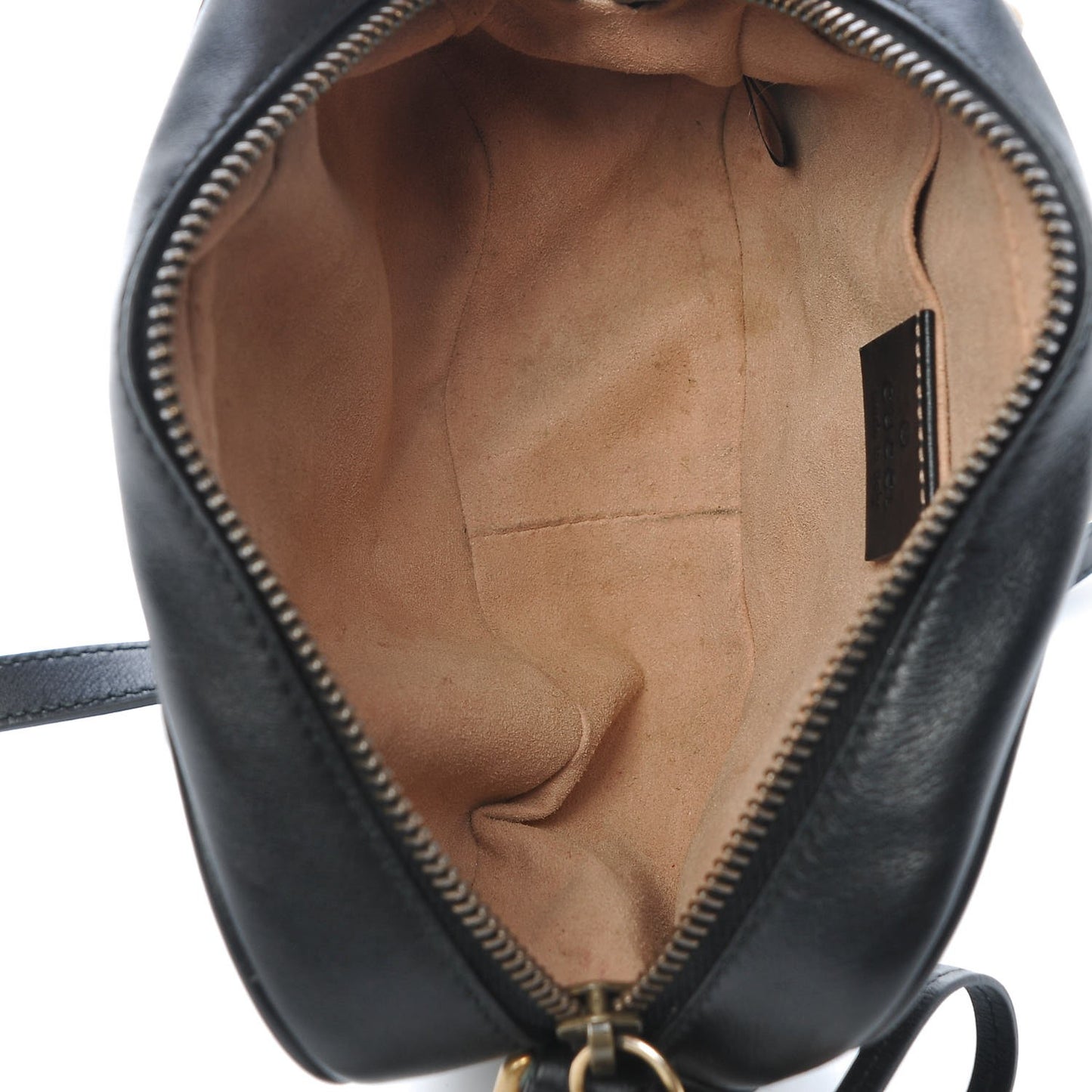 Calfskin Matelasse Mini GG Marmont Chain Shoulder Bag Black