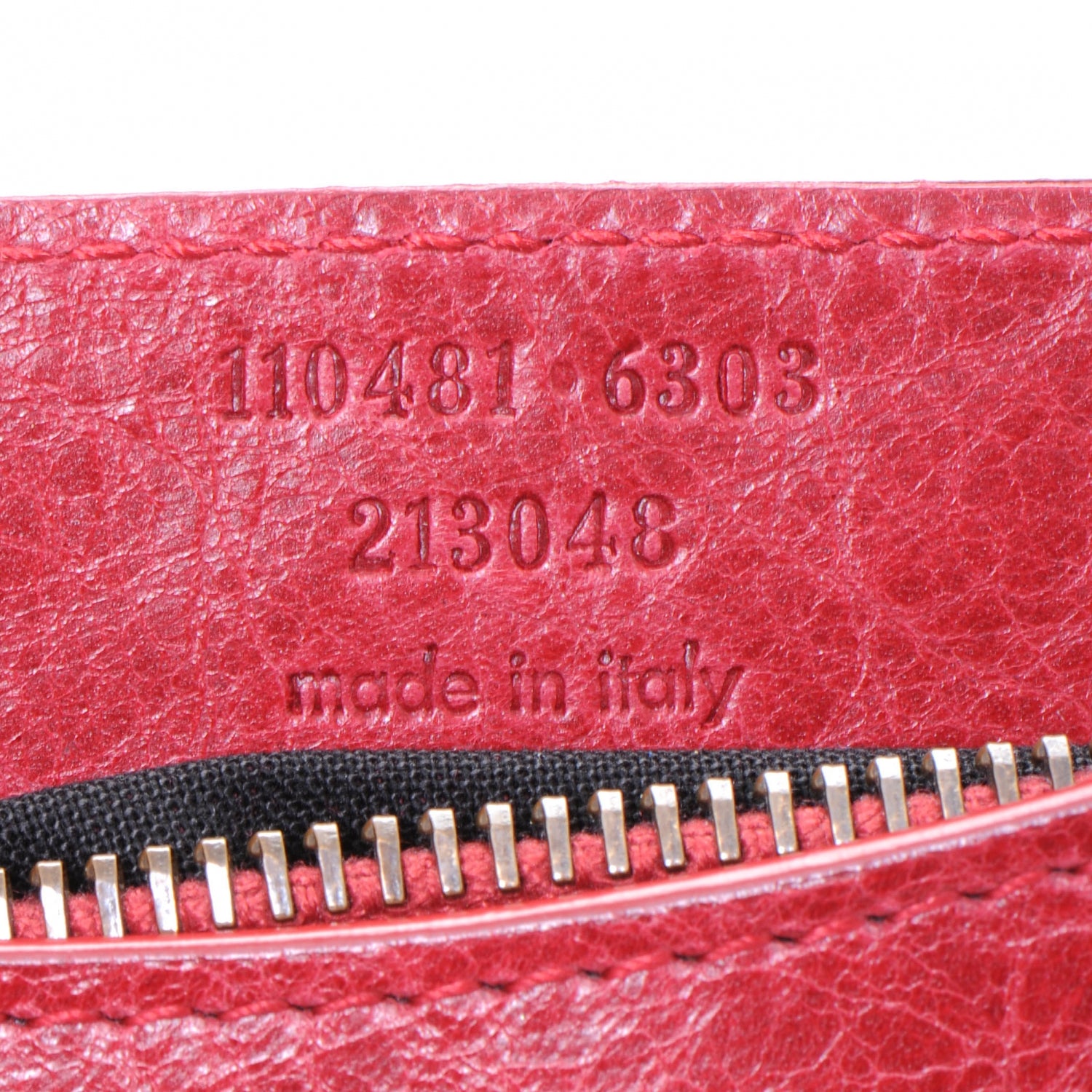 Balenciaga Chevre Porte Toilette Makeup Clutch Sang 7 of 7