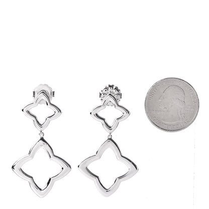 David Yurman Sterling Silver Quatrefoil Drop Earrings 2 of 4