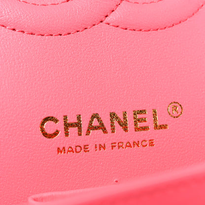 Chanel Lambskin Quilted Medium Double Flap Pink 6 of 10