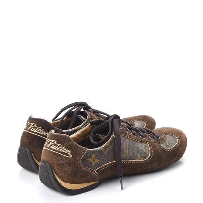 Louis Vuitton Monogram Suede Energie Sneakers 37.5 Brown 4 of 11