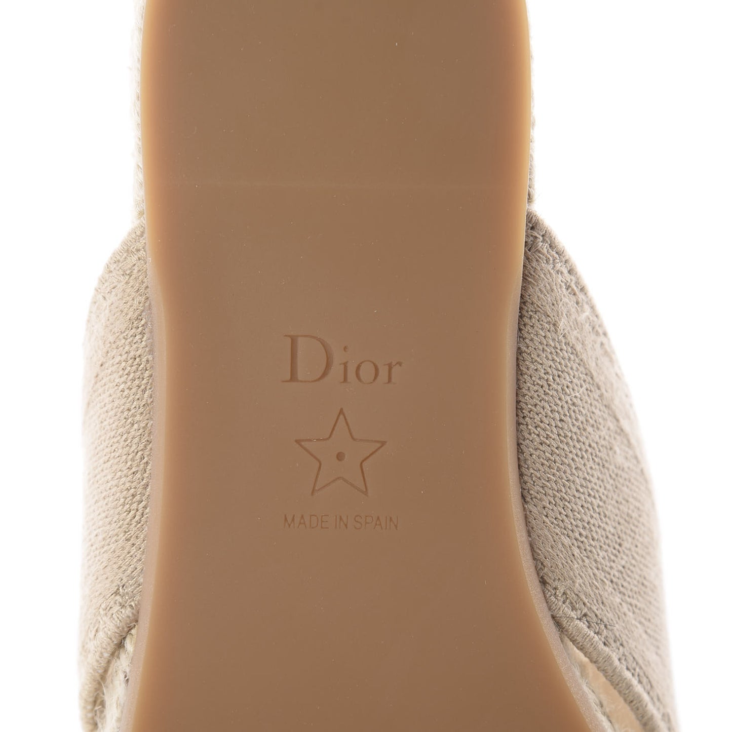Canvas Embroidered Granville Espadrille Crisscross Flat Slide Sandals 37.5 Cream