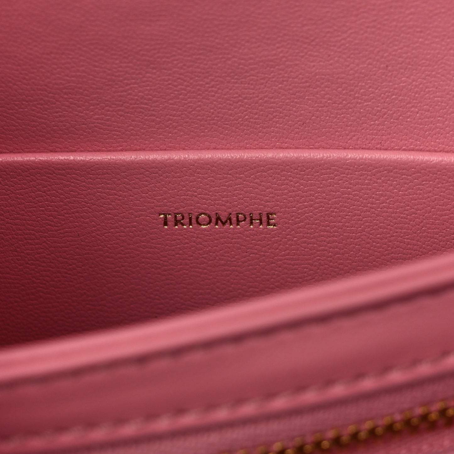 Shiny Calfskin Teen Triomphe Rose