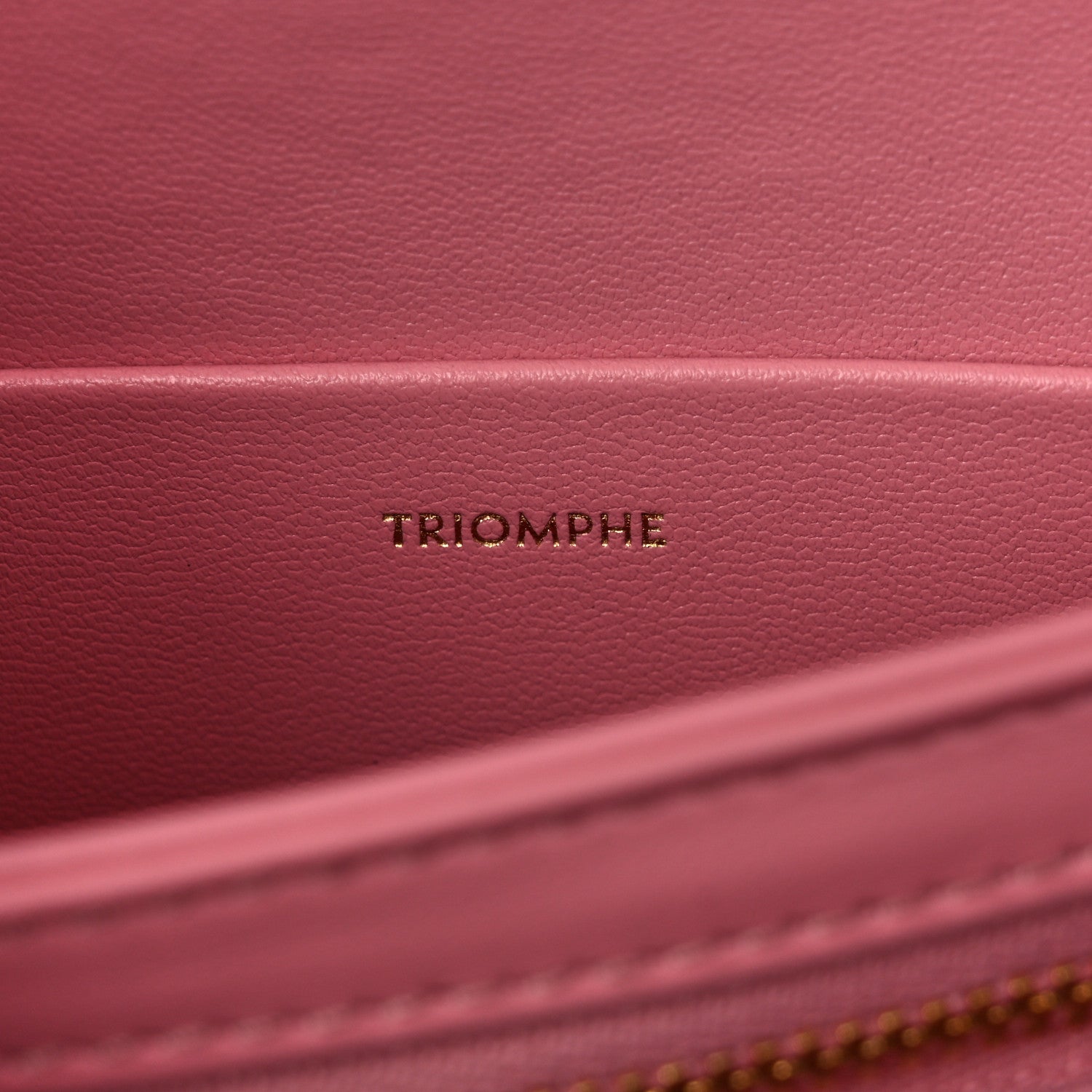 Celine Shiny Calfskin Teen Triomphe Rose 8 of 13