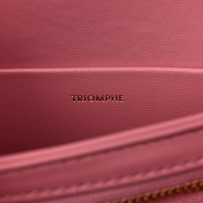 Celine Shiny Calfskin Teen Triomphe Rose 8 of 13