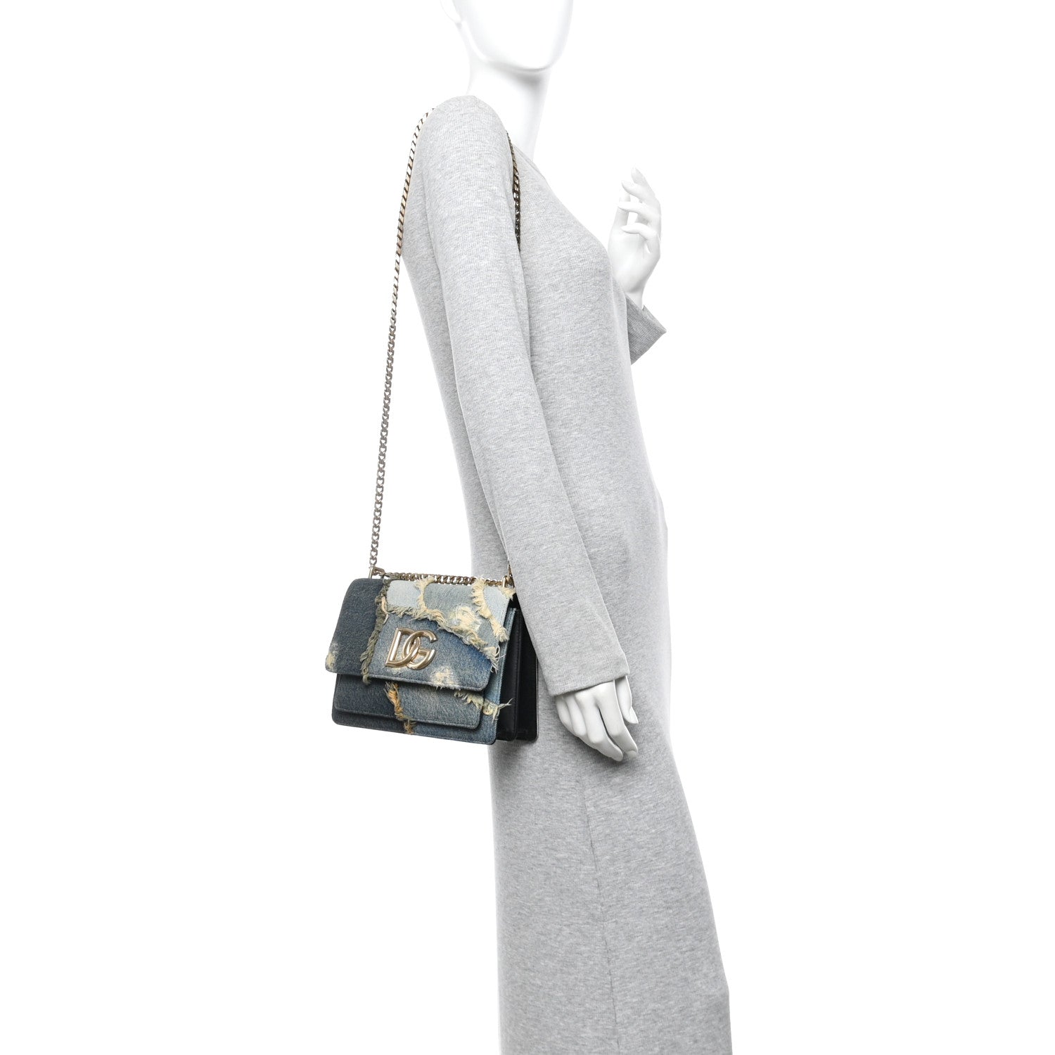 Dolce & Gabbana Denim 3.5 Crossbody Bag Blue 2 of 12