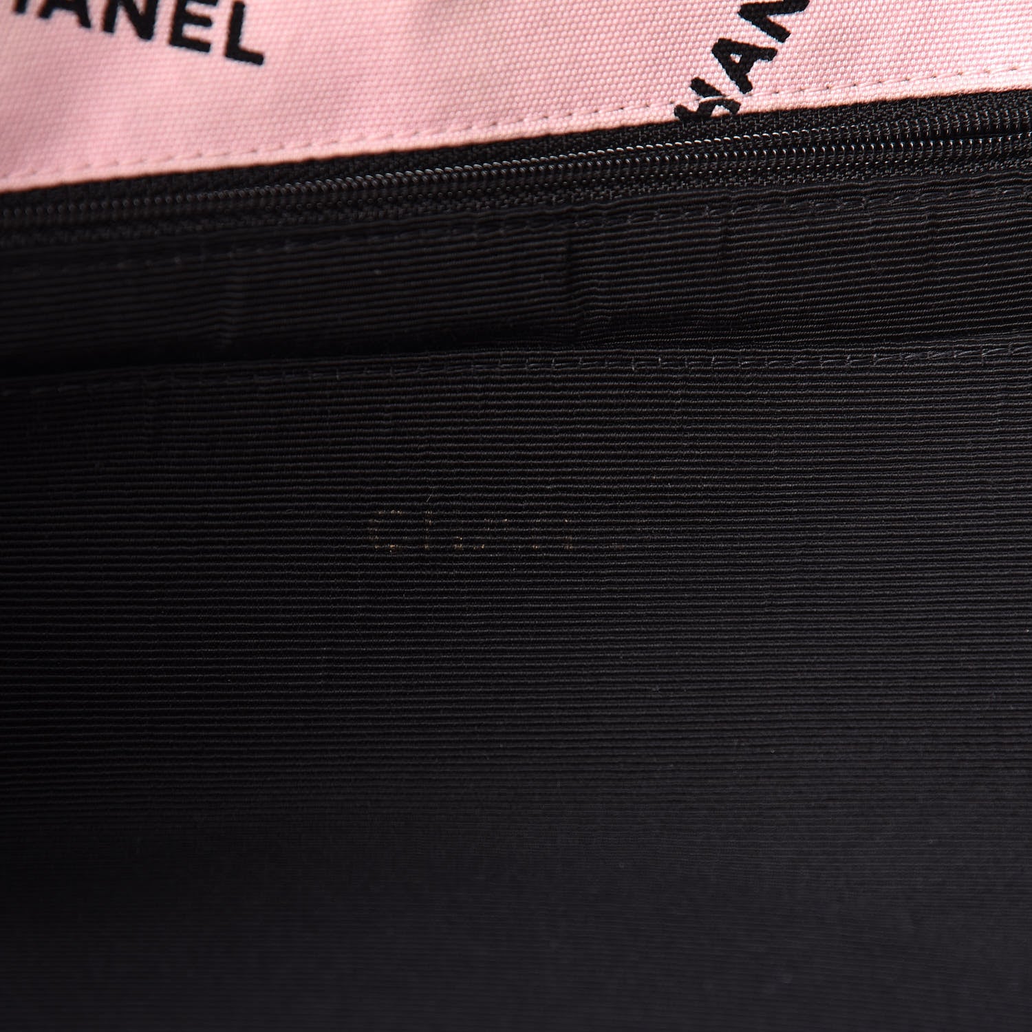 Chanel Canvas Quilted Printed Logo Tote Pink Black 6 of 24