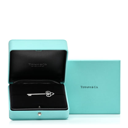 Tiffany Platinum Diamond Fleur de Lis Key Brooch 5 of 5