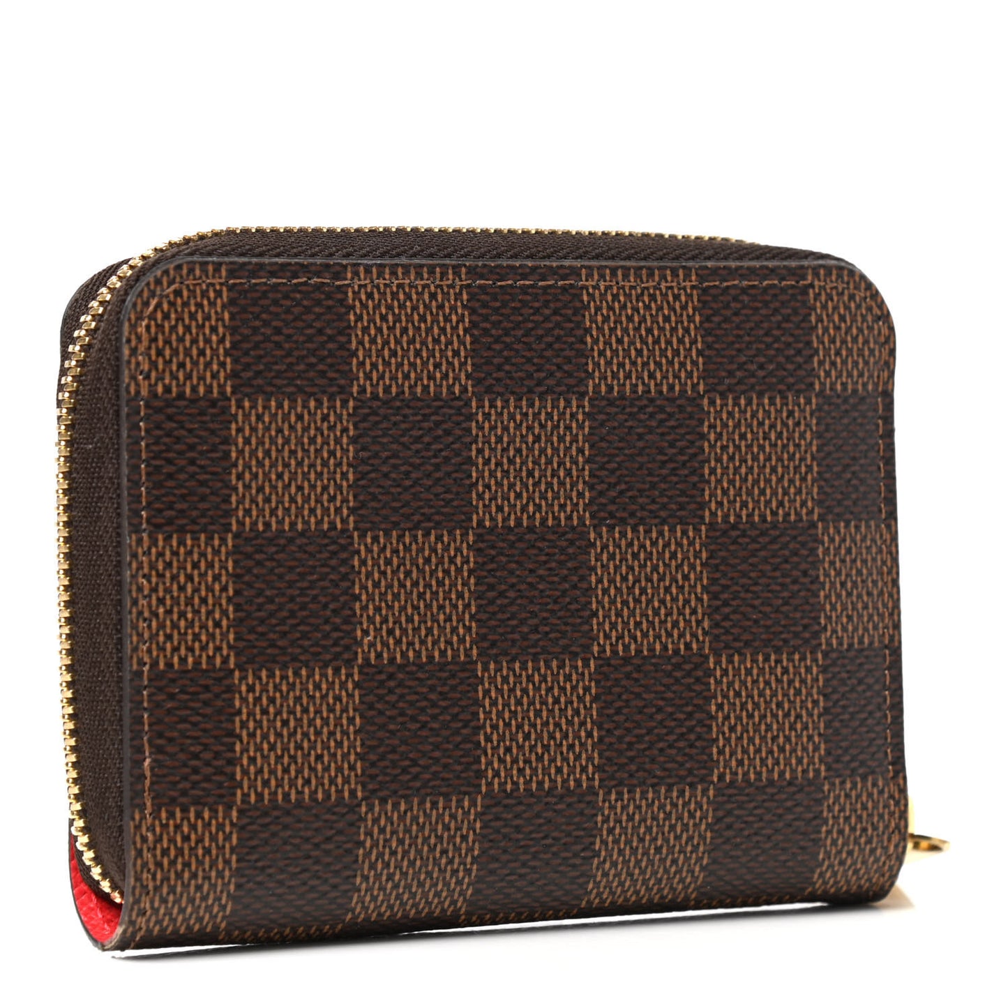 Damier Ebene 2021 Christmas Animation London Zippy Coin Purse Red