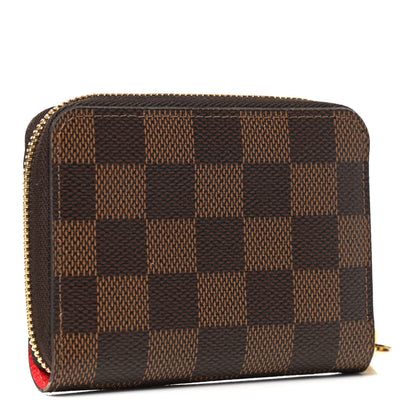 Louis Vuitton Damier Ebene 2021 Christmas Animation London Zippy Coin Purse Red 3 of 6