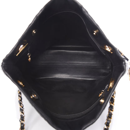 Chanel Calfskin Quilted Large Shoulder Bag Black 5 of 15