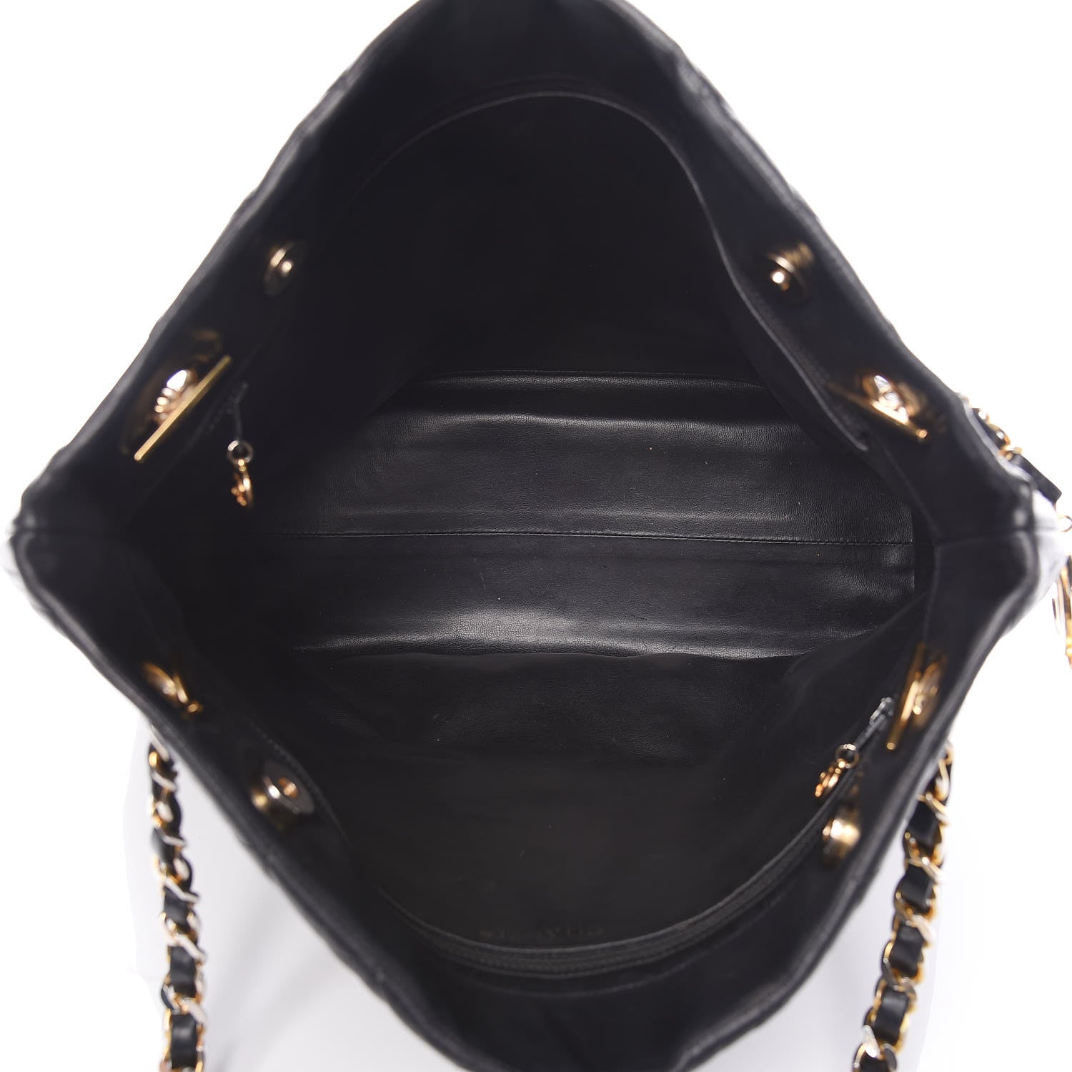 Chanel Calfskin Quilted Large Shoulder Bag Black 5 of 23