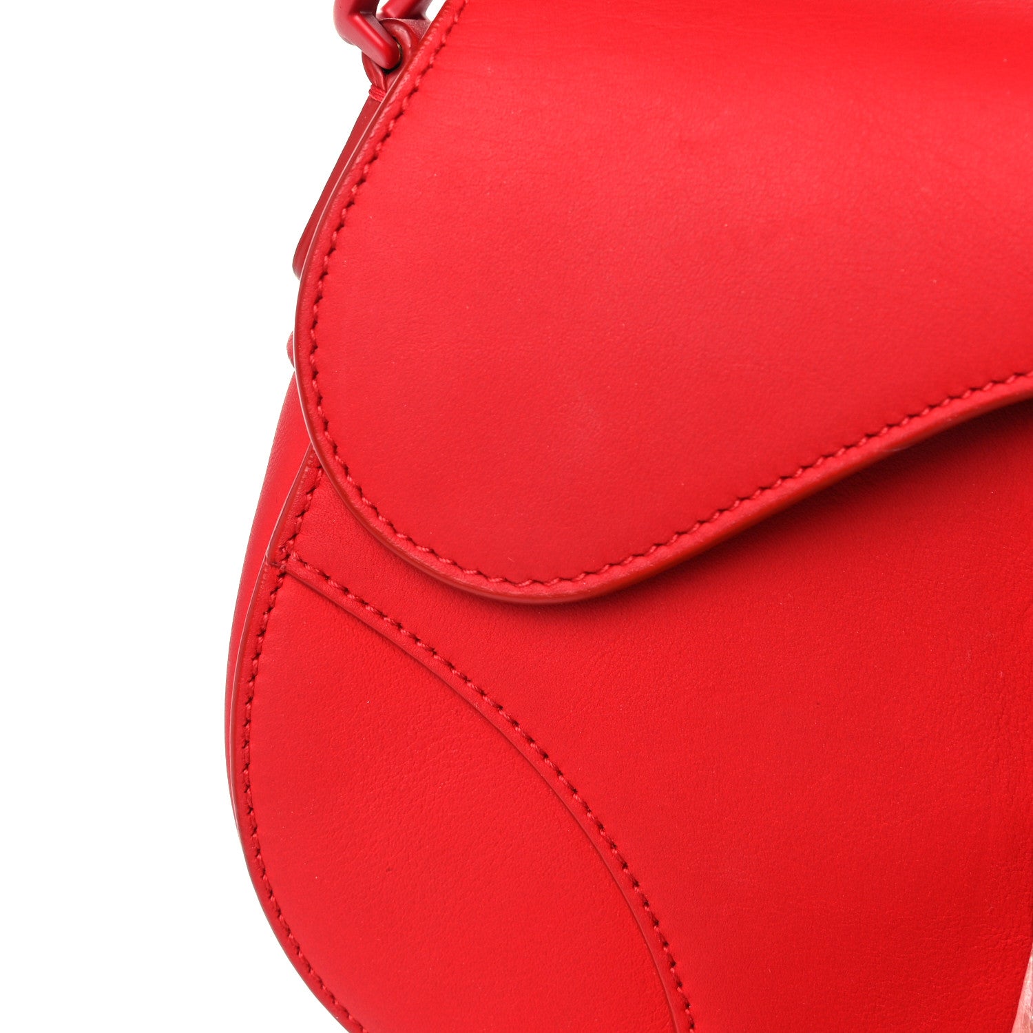 Christian Dior Ultra Matte Calfskin Mini Saddle Bag Red 13 of 19