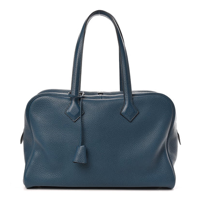 Hermes Taurillon Clemence Victoria II 35 Bleu Izmir 1 of 10