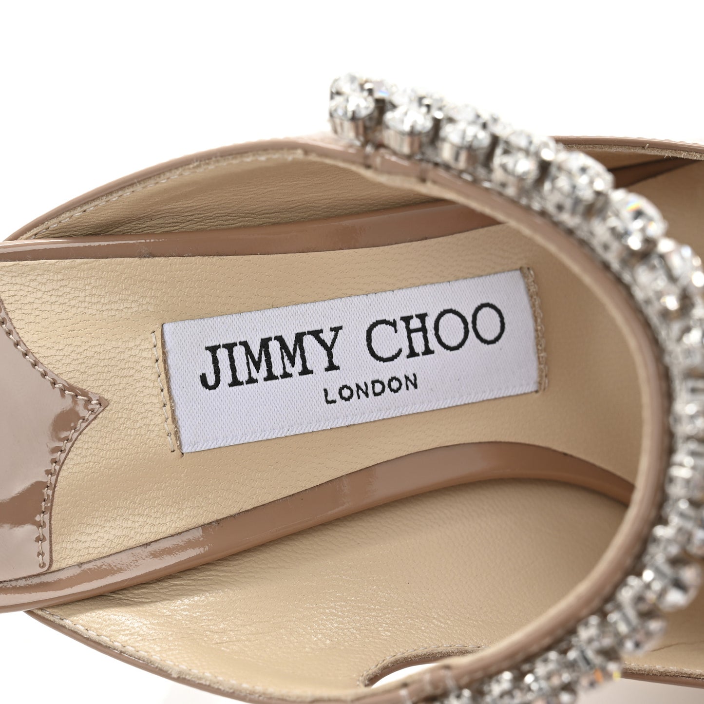 Patent Crystal Bing 100 Pumps 36.5 Ballet Pink