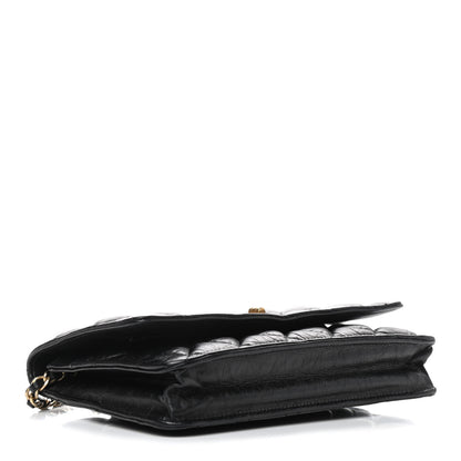 Chanel Aged Calfskin Quilted Reissue Wallet On Chain WOC Black 4 of 10
